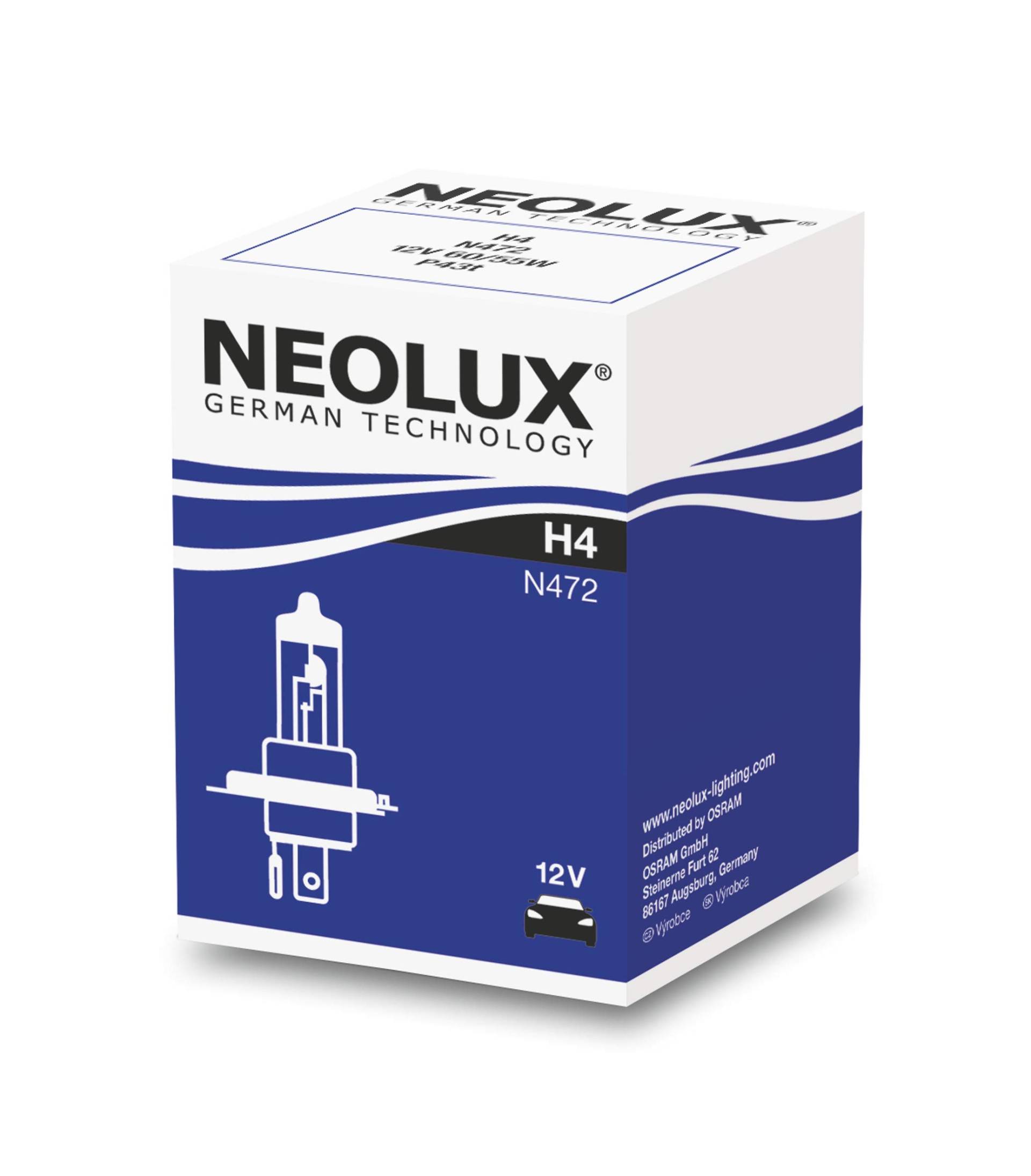 H4 12V 6055W P43t 1st. Neolux von NEOLUX