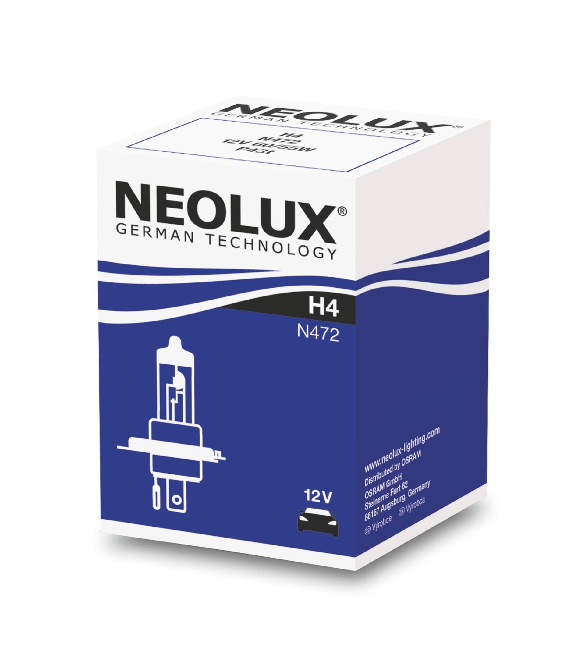 H4 12V 6055W P43t 1st. Neolux H4 12V 6055W P43t 1st. Neolux von NEOLUX