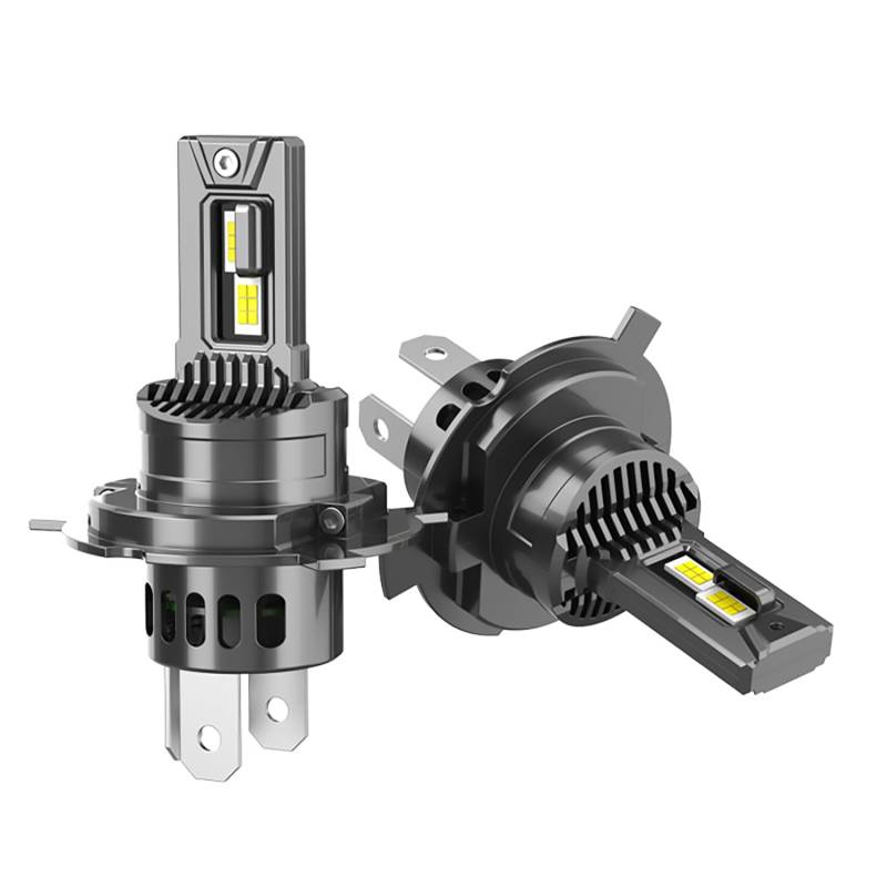 NEOVSUNY H4 Halogen Lampe 500% Helligkeit, 6000K Weiß 18000LM H4 Scheinwerferlampe, 12V H4 Abblendlicht H4 Halogen Glühbirne, 2 Stück von NEOVSUNY