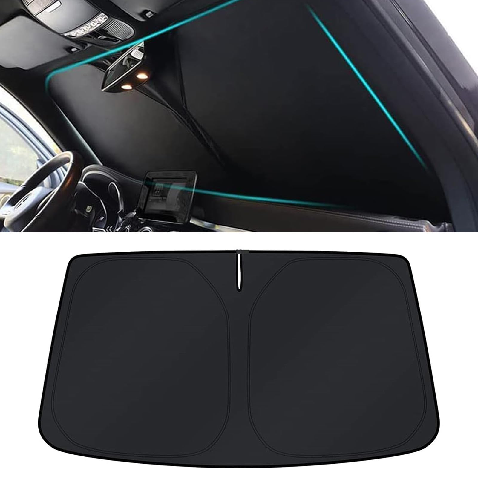NETHIX Auto Sonnenschutz für SEAT León/León ST/León Cupra/Leon SC/Leon X-Perience KL 5F 1T 1M 2000-2025 Auto Sonnenblende Faltbarer Windschutzscheibe Sunshade NETHIX Auto Sonnenschutz für SEAT León/León ST/León Cupra/Leon SC/Leon X-Perience KL 5F 1T 1M 2000-2025 Auto Sonnenblende Faltbarer Windschutzscheibe Sunshade von Lupsty