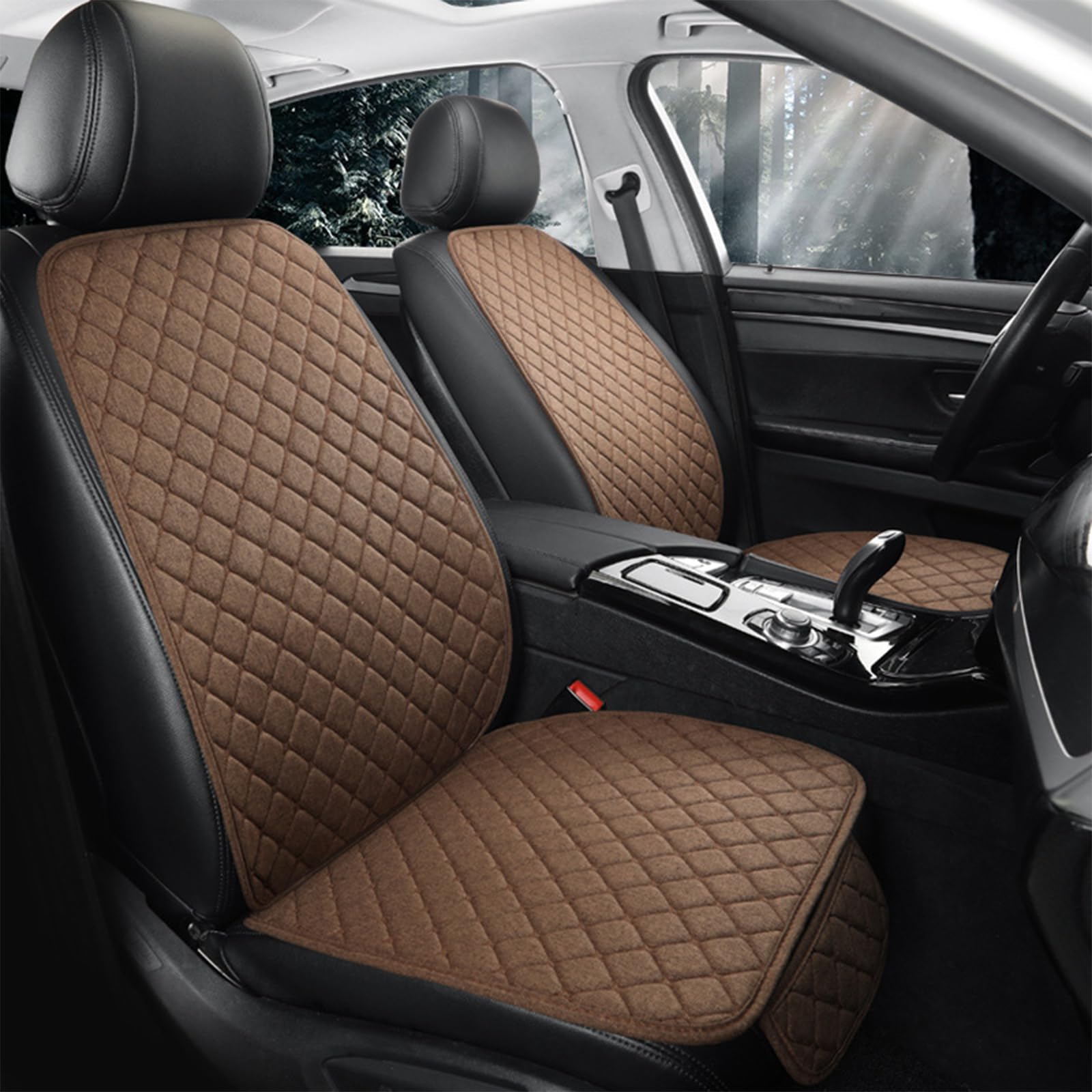 NETHIX 5 Sitzplätze Universal Autositzbezüge für BMW XM 2022 2023 2024 2025 2026 Autositzkissen Autositzschoner Schonbezüge für Autositze,Brown+Coffee NETHIX 5 Sitzplätze Universal Autositzbezüge für BMW XM 2022 2023 2024 2025 2026 Autositzkissen Autositzschoner Schonbezüge für Autositze,Brown+Coffee von NETHIX