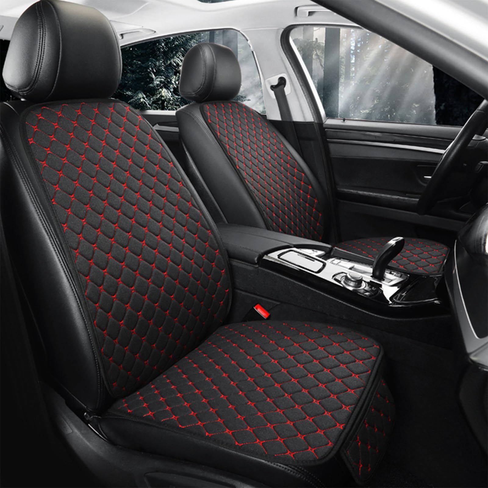 NETHIX 5 Sitzplätze Universal Autositzbezüge für BMW iX3 G08 2017–2021 Autositzkissen Autositzschoner Schonbezüge für Autositze,Black+Red NETHIX 5 Sitzplätze Universal Autositzbezüge für BMW iX3 G08 2017–2021 Autositzkissen Autositzschoner Schonbezüge für Autositze,Black+Red von NETHIX