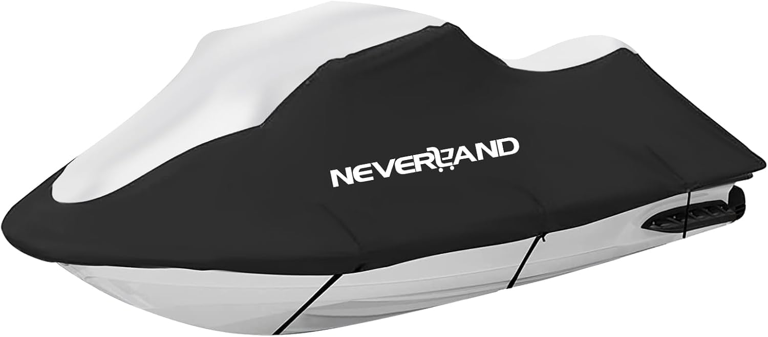 Jet Ski Bootsabdeckung Neverland 210D Bootspersenning Jet Ski Cover wasserdichte Motorbootabdeckung Bootsabdeckplane Bootsplane für Motorboote Schwarz + Silber Jet Ski Bootsabdeckung Neverland 210D Bootspersenning Jet Ski Cover wasserdichte Motorbootabdeckung Bootsabdeckplane Bootsplane für Motorboote Schwarz + Silber von NEVERLAND