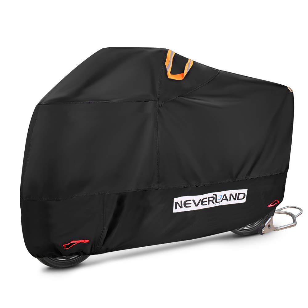 Motorrad Abdeckplane Outdoor NEVERLAND Motorradabdeckung Motorradgarage Vespa Scooter Staubdicht Atmungsaktiv Wasserdicht Winterfest Abdeckhaube Streifen UV 2 Schlösser - L 220 * 95 * 110cm Motorrad Abdeckplane Outdoor NEVERLAND Motorradabdeckung Motorradgarage Vespa Scooter Staubdicht Atmungsaktiv Wasserdicht Winterfest Abdeckhaube Streifen UV 2 Schlösser - L 220 * 95 * 110cm von NEVERLAND
