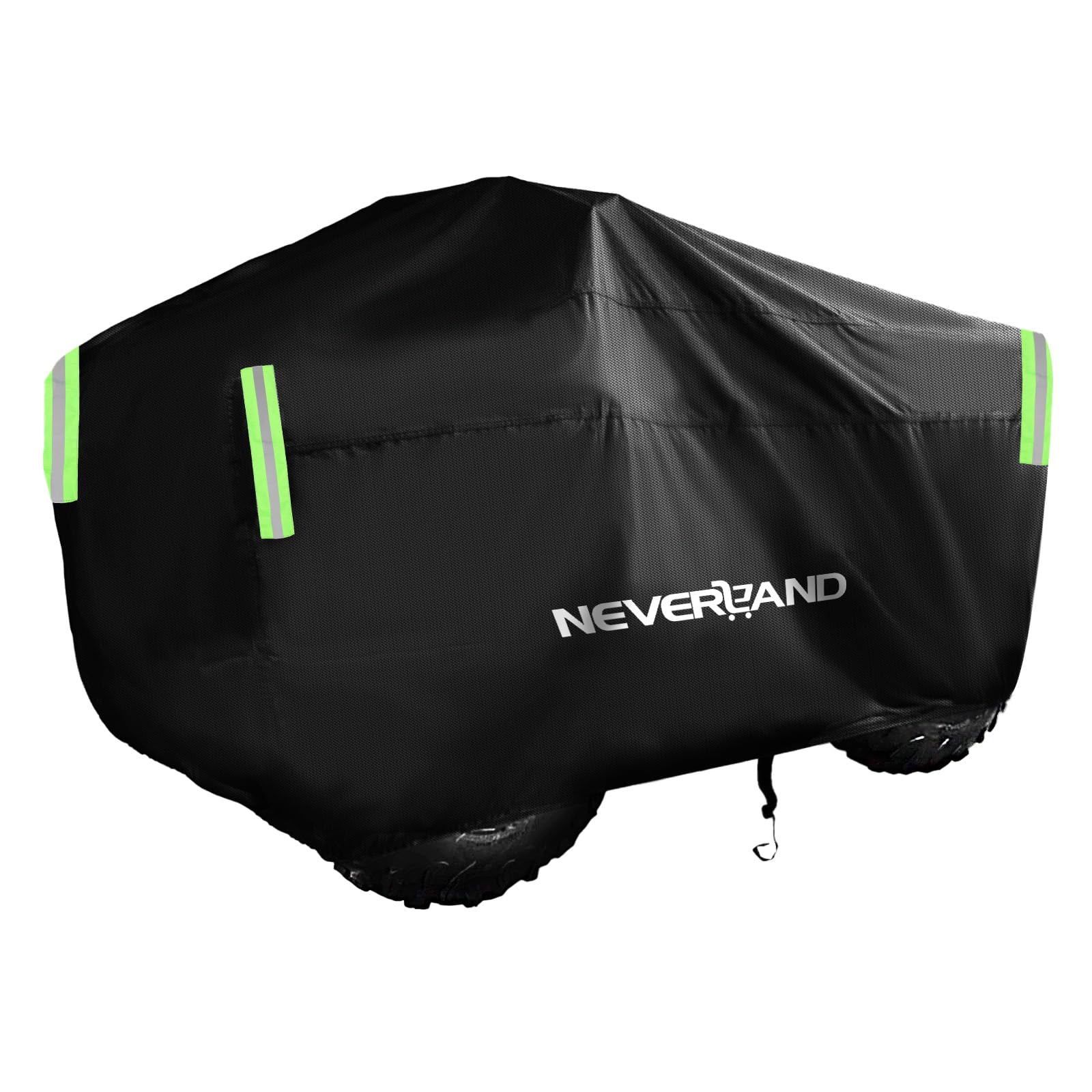 Quad ATV Abdeckplane Wasserdicht NEVERLAND Fahrzeug Abdeckung ATV Schutz Cover 300D Oxford Stoff mit Reflektierende Streifen und Gummibänder Winterfest Staub Regen UV-Schutz 200 * 95 * 106cm von NEVERLAND