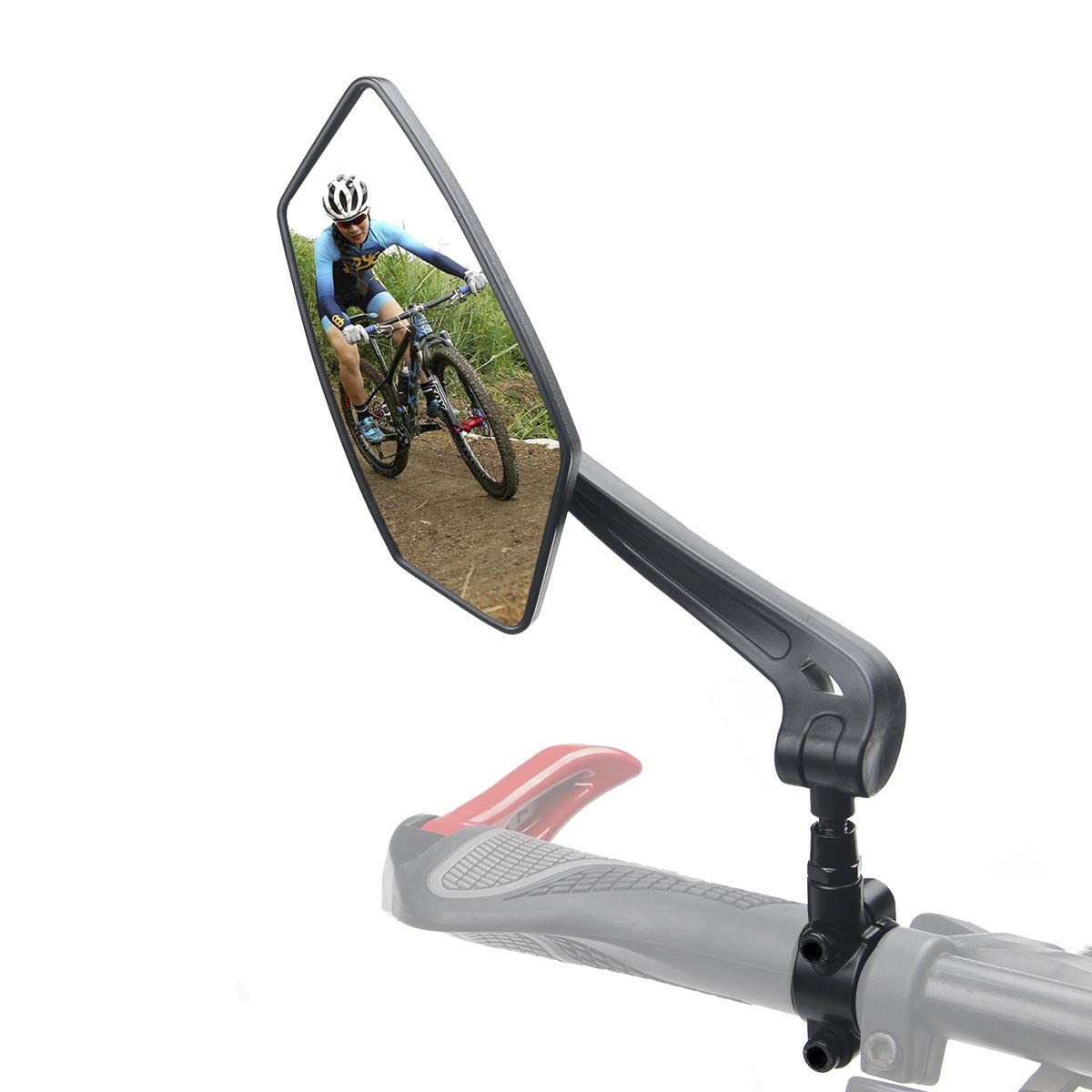NEVYTOL Fahrradspiegel für e-Bike, 360° Drehbar Rückspiegel Fahrrad, Fahrrad Rückspiegel, Fahrradspiegel mit Schraubenschlüssel, Kompatibel mit 22-25cm E-Bike/Fahrrad/Roller-Lenkern(Links) von NEVYTOL
