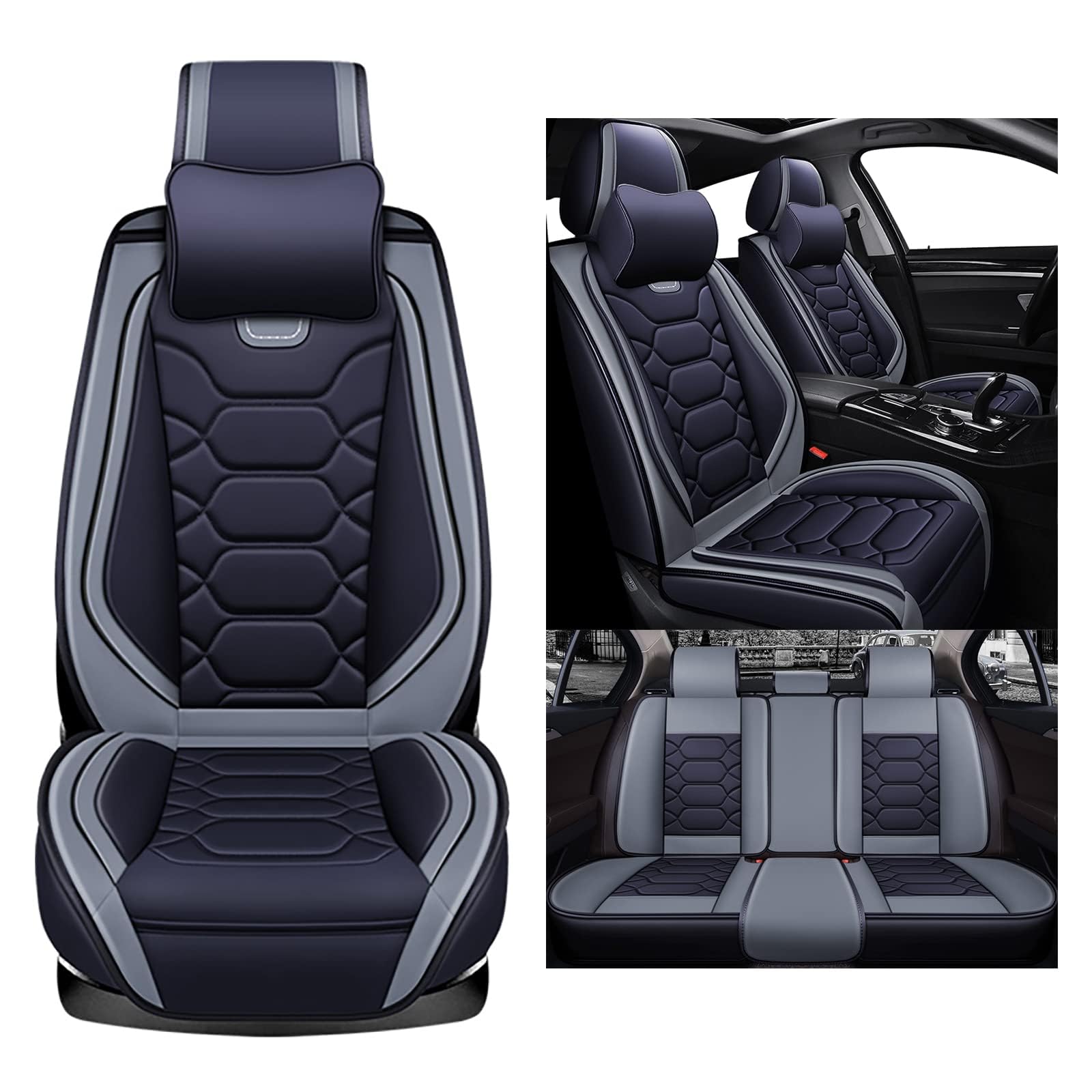 NEWNAN Autositzbezüge Universal passend für Mercedes-Benz Clase CLA CLA 180 C117 CLA 220 C117 CLA 250 C117 CLA 200d C117 PU Leder Kissenbezüge NEWNAN Autositzbezüge Universal passend für Mercedes-Benz Clase CLA CLA 180 C117 CLA 220 C117 CLA 250 C117 CLA 200d C117 PU Leder Kissenbezüge von NEWNAN