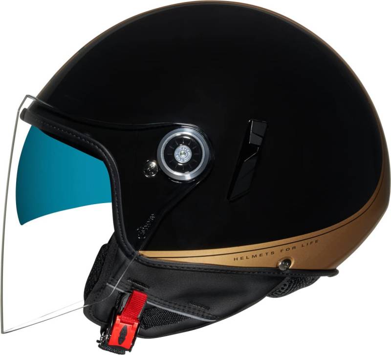 Nexx SX.60 Sienna Jethelm (Black/Gold,XS (54/55)) von NEXX