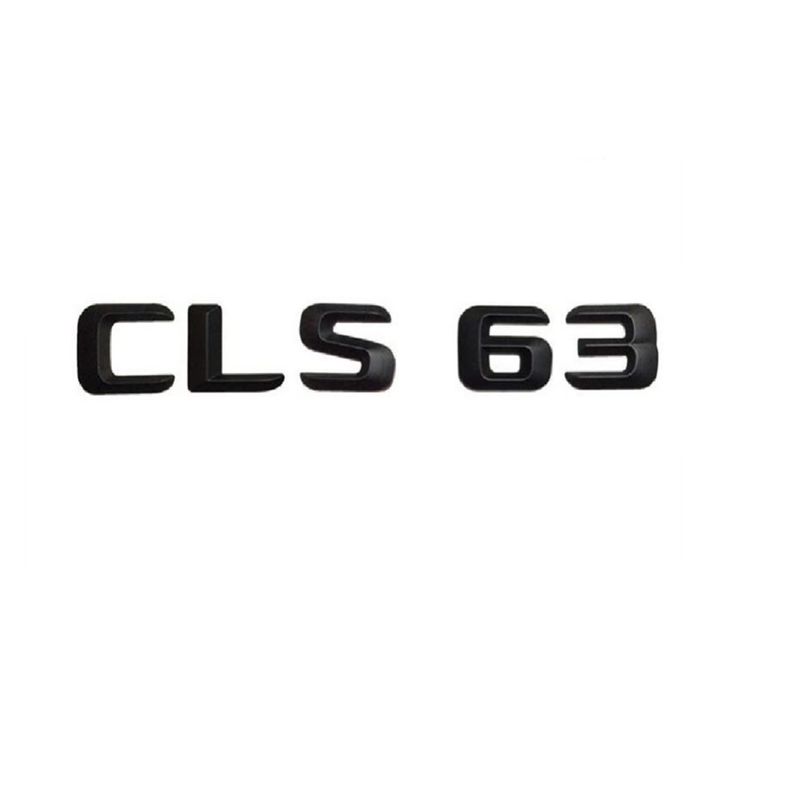 NEZIH Mattschwarz CLS 63" Auto-Kofferraum-hintere Buchstaben-Wort-Abzeichen-Emblem-Buchstaben-Aufkleber-Aufkleber, kompatibel mit Mercedes Benz AMG CLS-Klasse CLS63 Emblem-Logo-Aufkleber von NEZIH