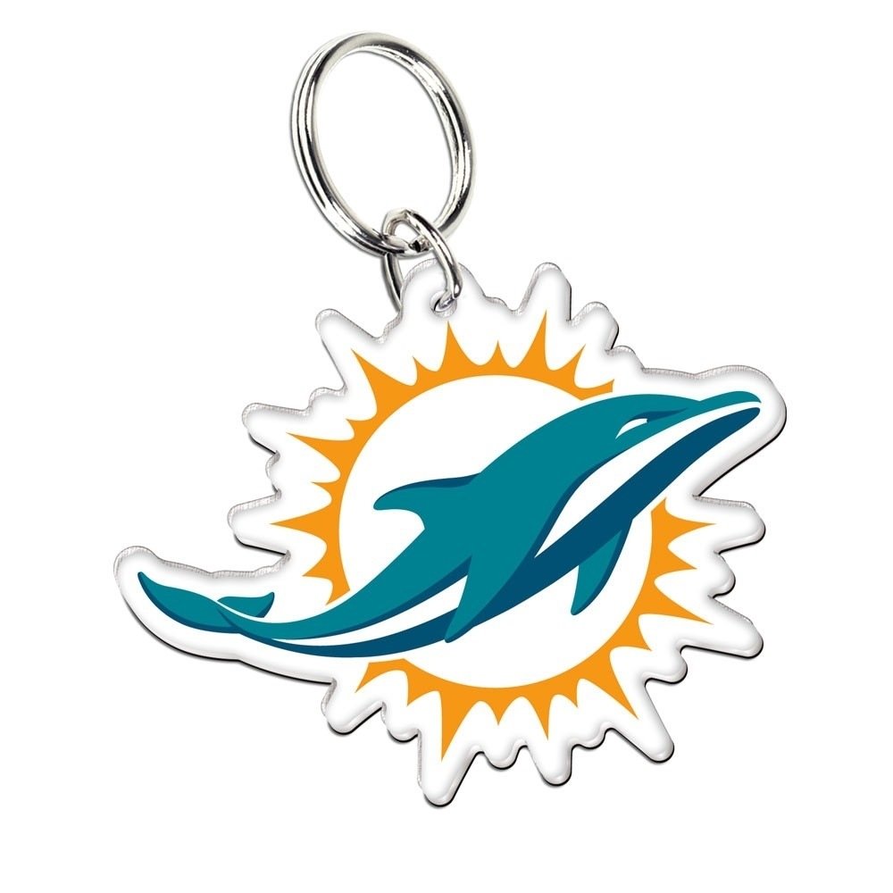 WinCraft Miami Dolphins Premium Logo NFL Schlüsselanhänger von Wincraft