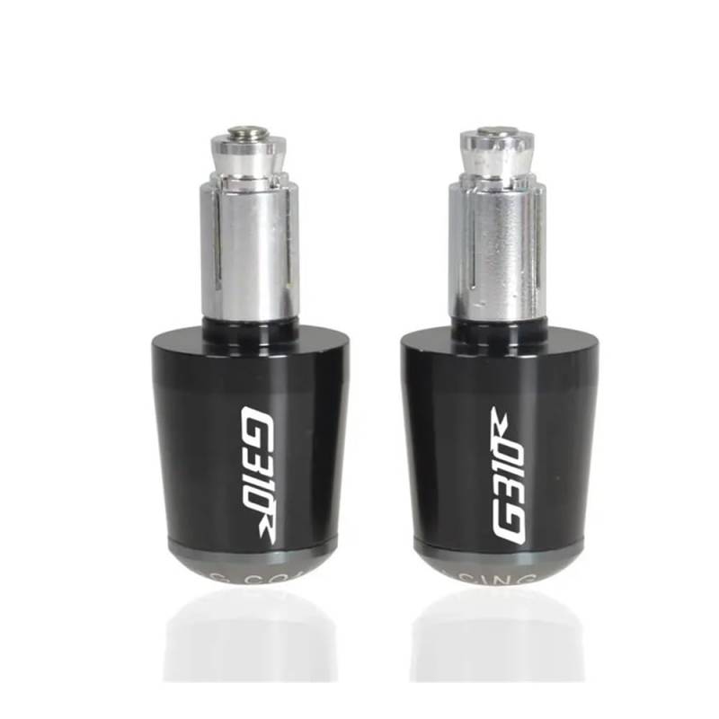 NFNVEKESD Lenkerendstopfen Für G310R Für G-310R Für G310GS Alle Jahre 7/8 "Motorrad Universal Lenker Griffe Enden Griff Bar Kappe End Stecker Slider(Black and Gray) von NFNVEKESD