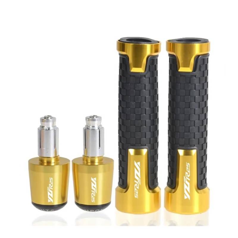 NFNVEKESD Lenkerendstopfen Für Y&amaha Für YZFR25 2016 2017 2018 2019 2020 2021 2022 Motorrad 7/8 "22MM Lenker Handgriffe Griff Bar End Kappe Stecker(A11) von NFNVEKESD