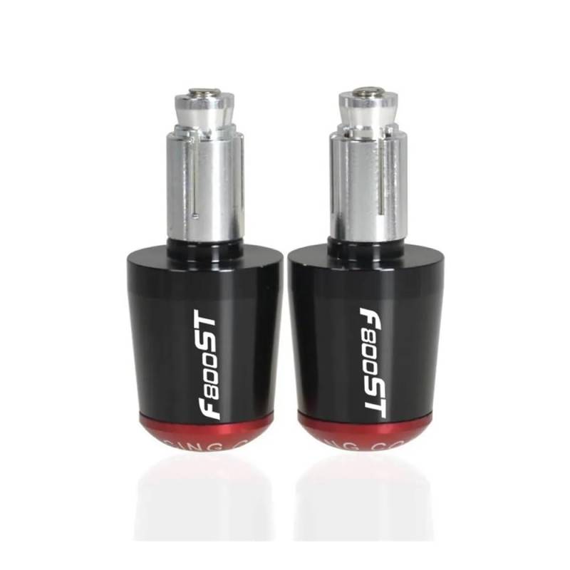 NFNVEKESD Lenkerendstopfen Motorrad-Lenkerendgriffe Lenkergriffe Kappe Silder-Stecker Für F800ST 2006 2007 2008 2009 2010 2011 2012 2013 2014 2015(Schwarz Rot) von NFNVEKESD