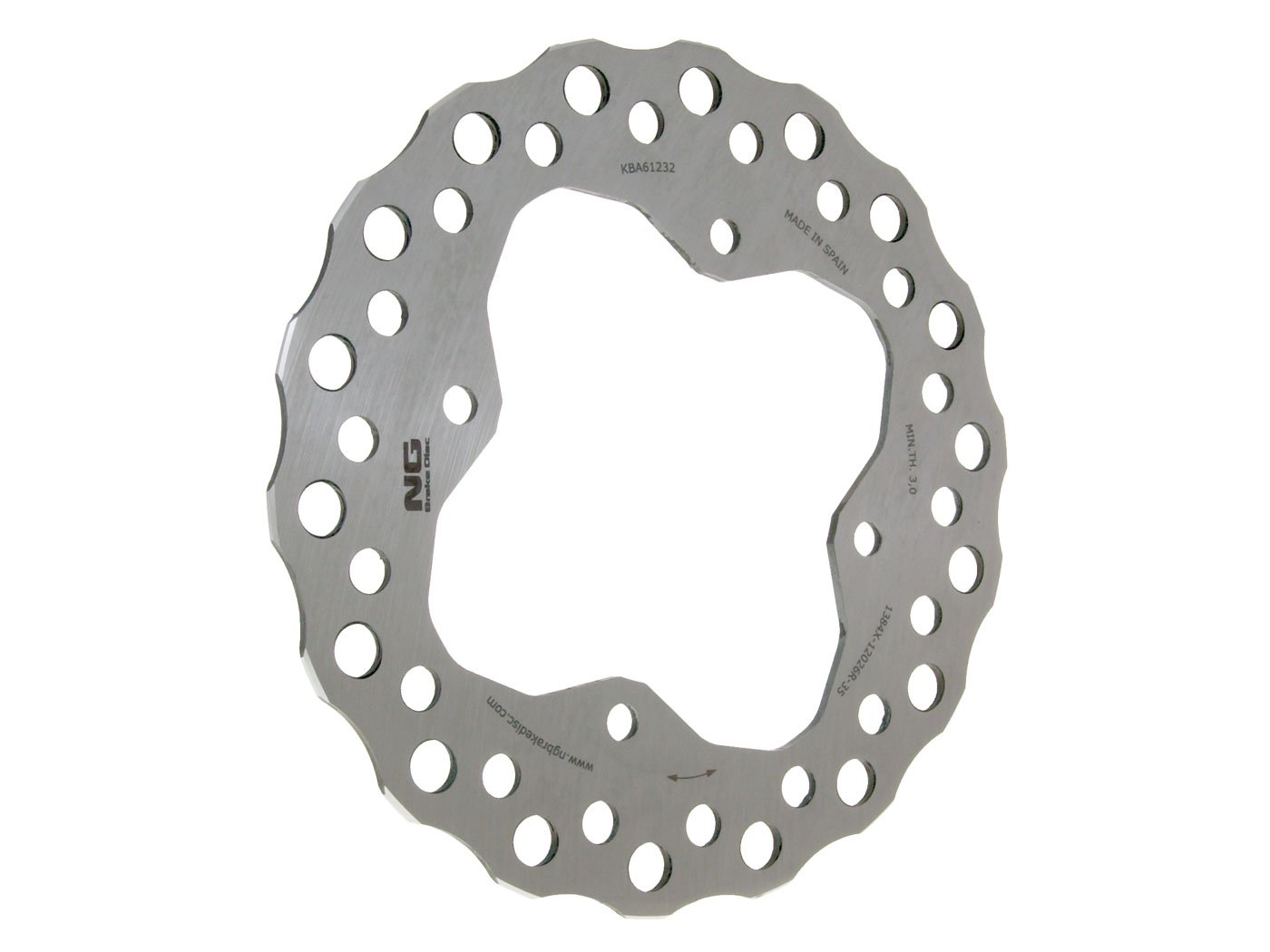 Bremsscheibe NG Wavy für Kymco MXU 450i LOF LC90CE von NG BRAKE DISC