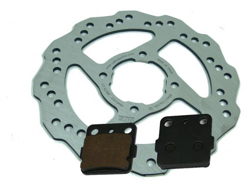 Bremsscheibe Yamaha Raptor YFM 660 R Wave mit Bremsbelag hinten mit ABE von NG