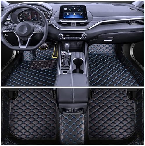 All Inclusive Autofußmatten für Mazda CX-5 CX5 2012-2020, Anti-Rutsch Bodenmatte ​Allwetter wasserdichte Automatten, Auto Inneren Zubehör,D Black Blue Thread von NGANOH