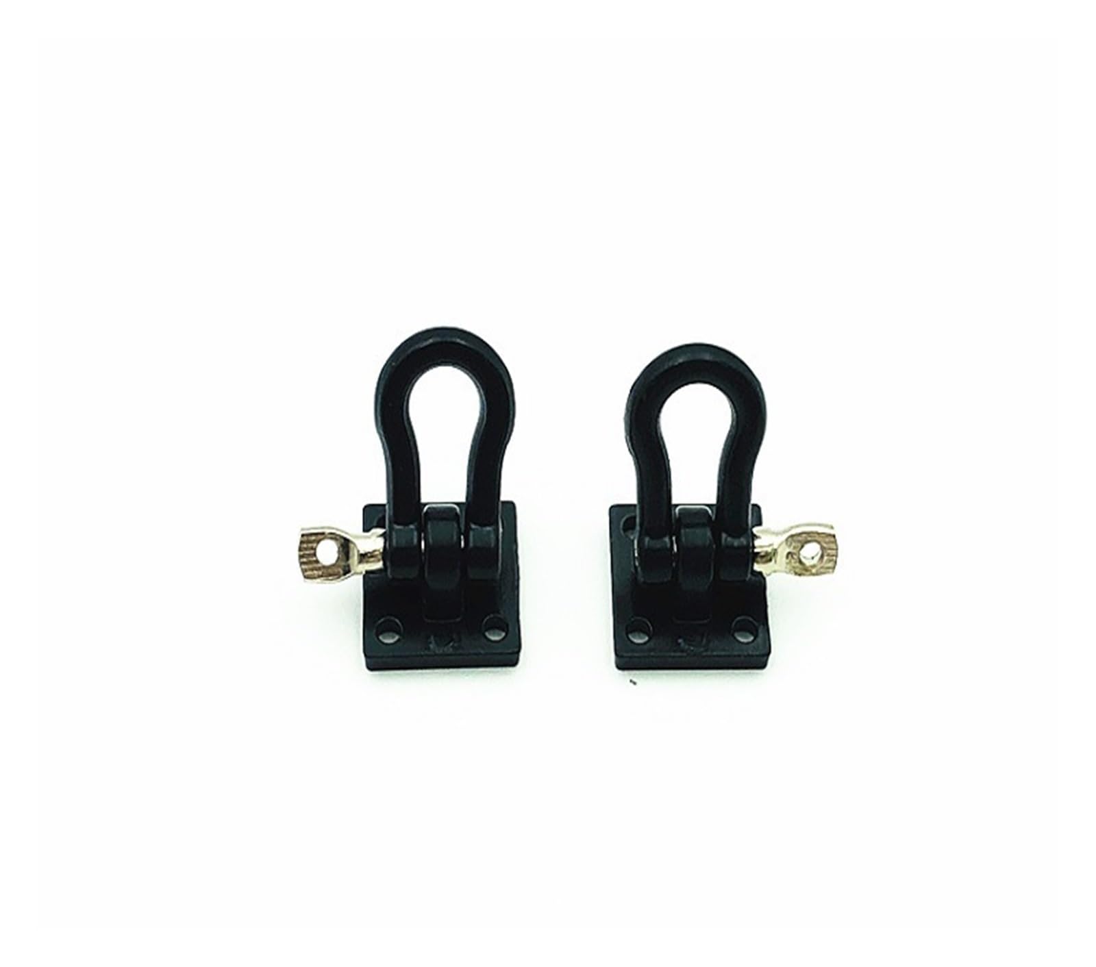 Anhängerkupplungen, 2 Stücke Anhänr Abschleppen Schnalle Abschlepphaken Metall Klettern Anhänr Schäkel for 1/10 RC Simulation Klettern Auto(Noir) von NGBFF