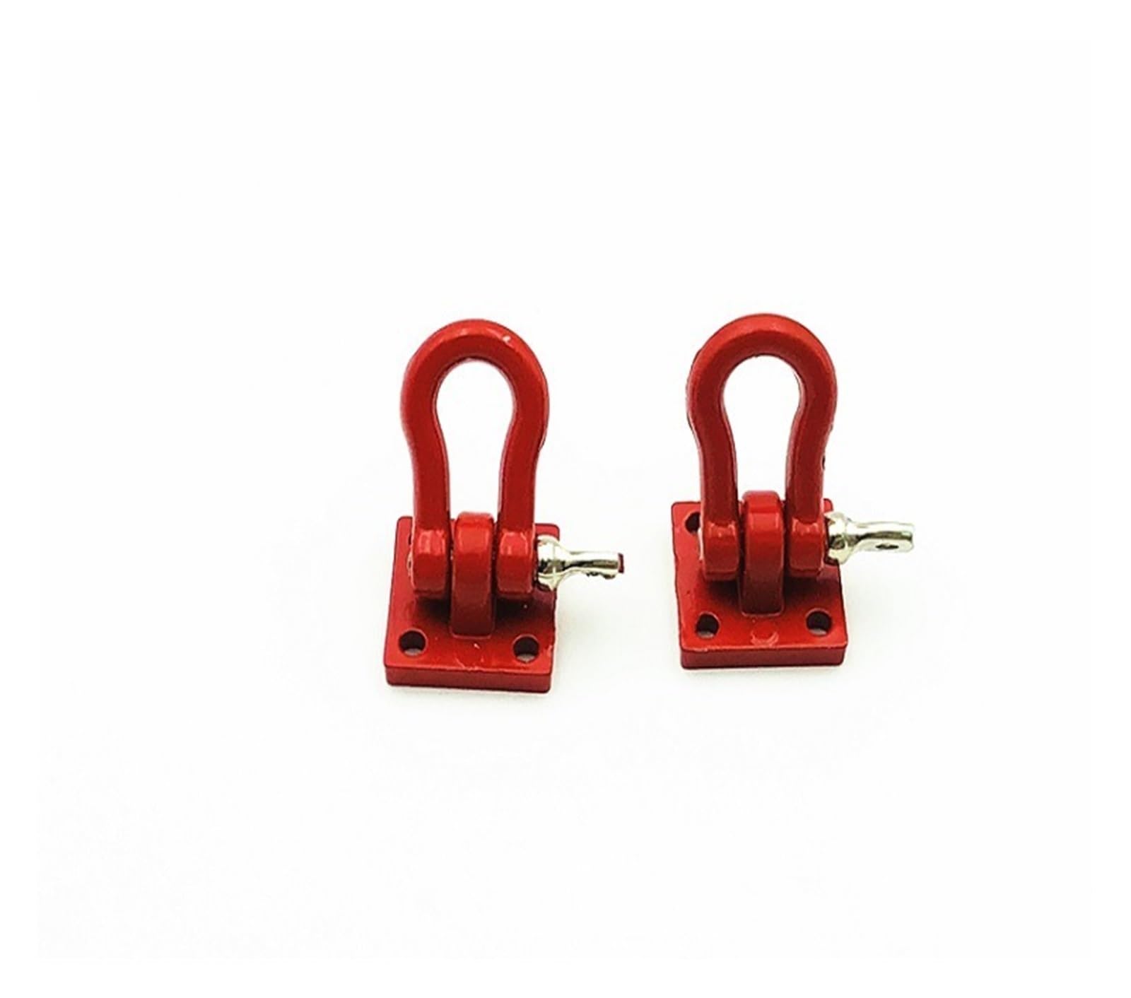 Anhängerkupplungen, 2 Stücke Anhänr Abschleppen Schnalle Abschlepphaken Metall Klettern Anhänr Schäkel for 1/10 RC Simulation Klettern Auto(Rood) von NGBFF