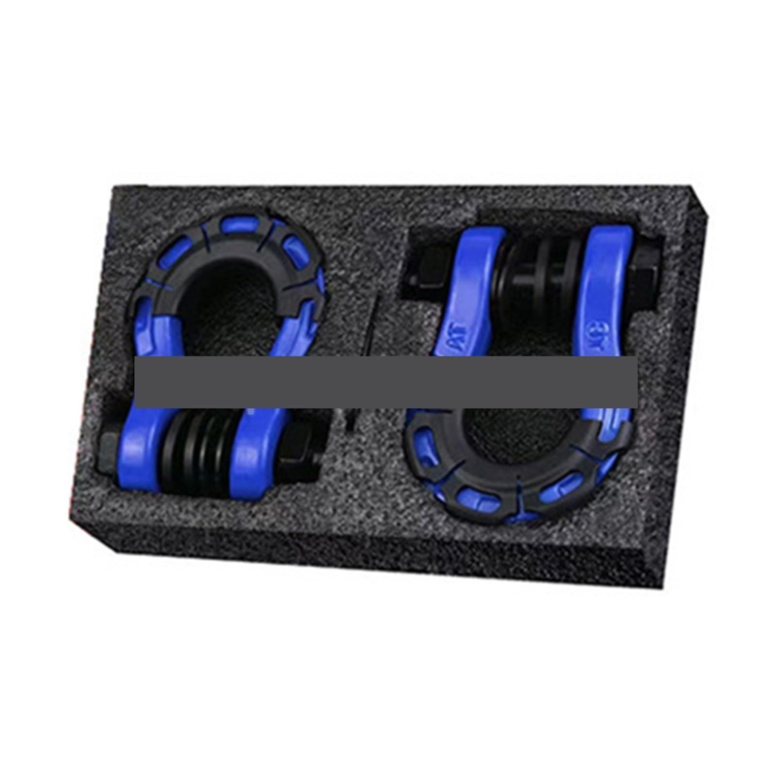 Anhängerkupplungen, 3/4 Zoll 2 Stück U Typ Heavy Duty Senkschmiedeter D-Ring Schäkel U-Haken Schlaufenhaken Anhänr Seil Auto Schäkel SUV Anhänr Rettungskupplung(Dark Blue) von NGBFF