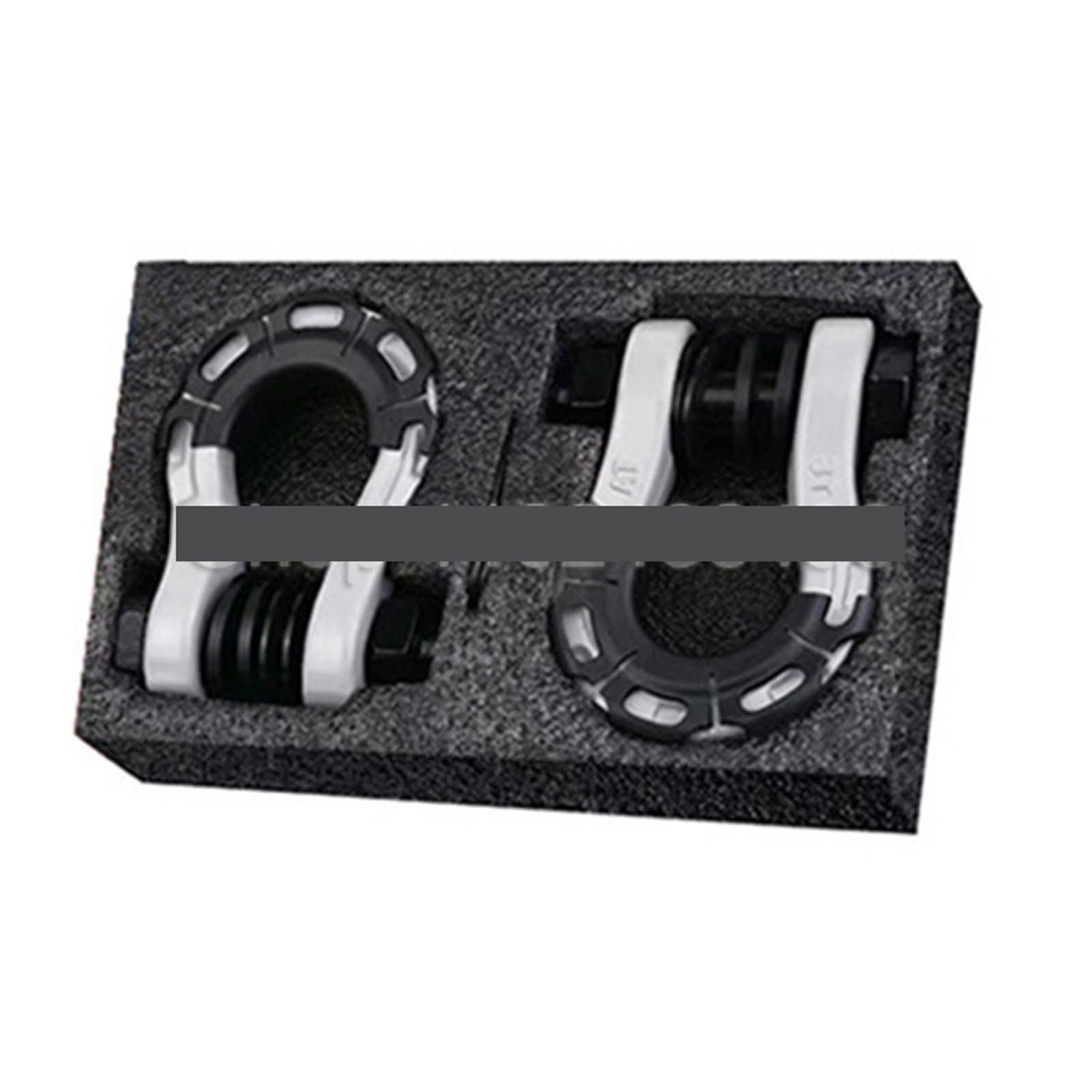 Anhängerkupplungen, 3/4 Zoll 2 Stück U Typ Heavy Duty Senkschmiedeter D-Ring Schäkel U-Haken Schlaufenhaken Anhänr Seil Auto Schäkel SUV Anhänr Rettungskupplung(White) von NGBFF