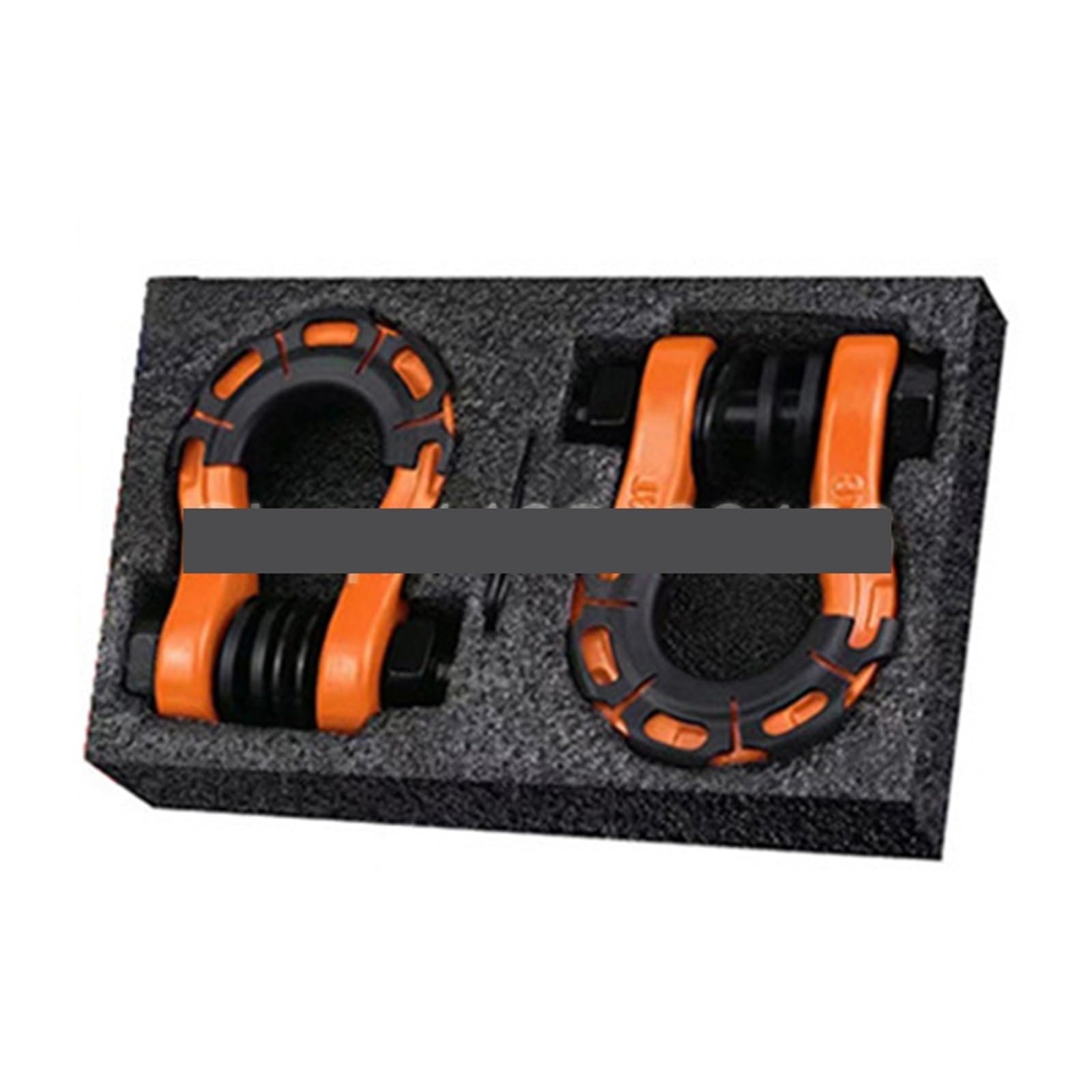Anhängerkupplungen, 3/4 Zoll 2 Stück U Typ Heavy Duty Senkschmiedeter D-Ring Schäkel U-Haken Schlaufenhaken Anhänr Seil Auto Schäkel SUV Anhänr Rettungskupplung(Yellow) von NGBFF