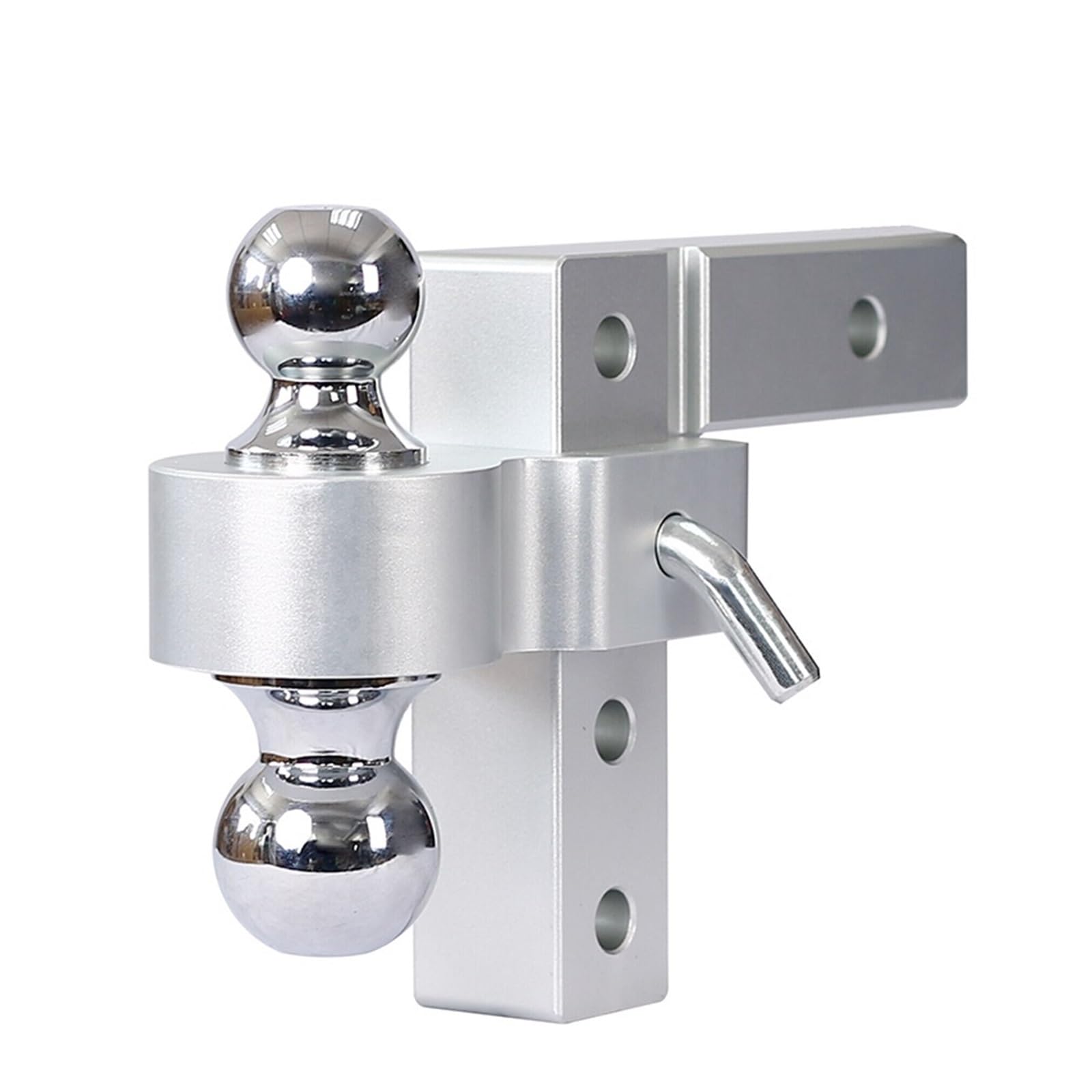 Anhängerkupplungen, 4-stufig Verstellbarer 6-Zoll-Anhänr Aus Aluminium Mit Abschlepphaken, Doppelte Kulhalterung, 2-Zoll-Standardempfänrteile Anhängerkupplungen, 4-stufig Verstellbarer 6-Zoll-Anhänr Aus Aluminium Mit Abschlepphaken, Doppelte Kulhalterung, 2-Zoll-Standardempfänrteile von NGBFF