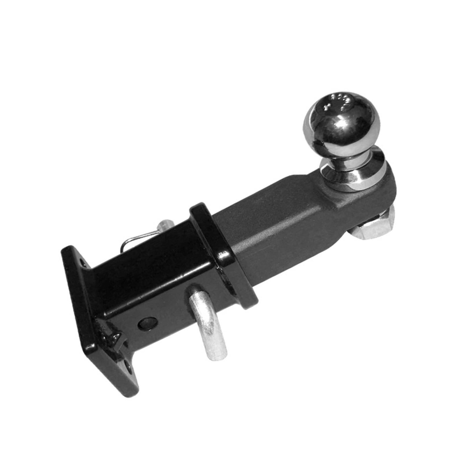 Anhängerkupplungen, Anhängerkupplung Aus Stahl, Kugelkupplung Mit Stift Und Clips, 2-Zoll-Empfängerrohr, for Anschrauben, Adapter, Boot, Wohnmobil, Teile, Zubehör(with 50mm Ball) von NGBFF