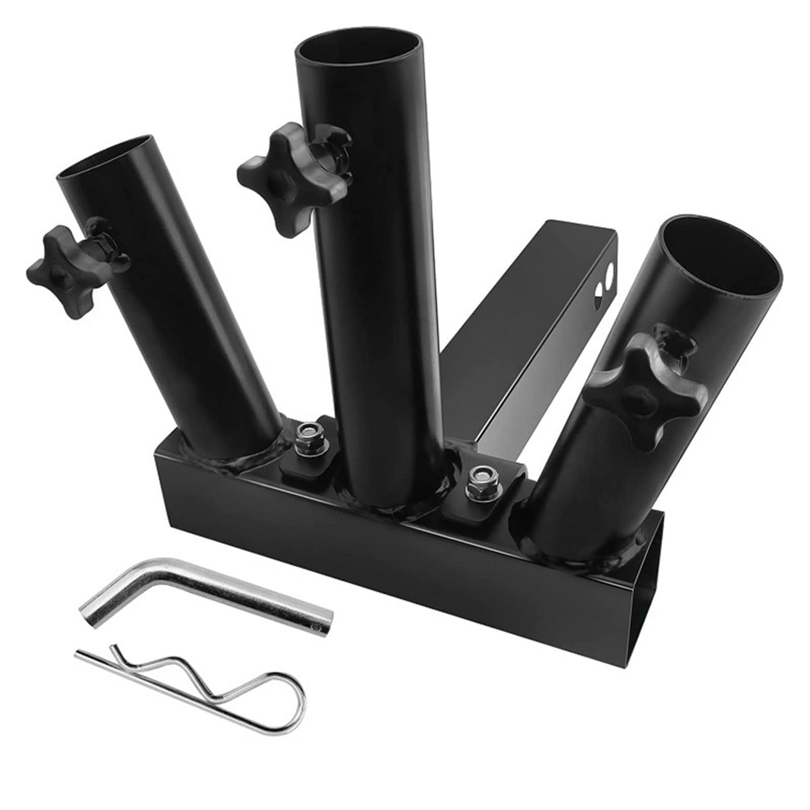 Anhängerkupplungen, Anhänrkupplungshalterung, Fahnenmasthalter, Fahnenmast, Universell for Standardempfänr, Passend for LKW, SUV, Wohnmobil, Pickup, Anhänrkupplung(Three Tubes) von NGBFF