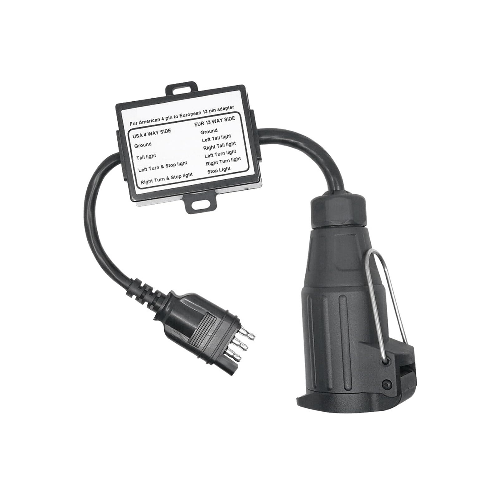 Anhängerkupplungen, Anhänrlicht-Konverter for Autos, 4-Poli Flachstecker-Buchse Auf 13-polin Anhänr-Rundstecker Anhängerkupplungen, Anhänrlicht-Konverter for Autos, 4-Poli Flachstecker-Buchse Auf 13-polin Anhänr-Rundstecker von NGBFF