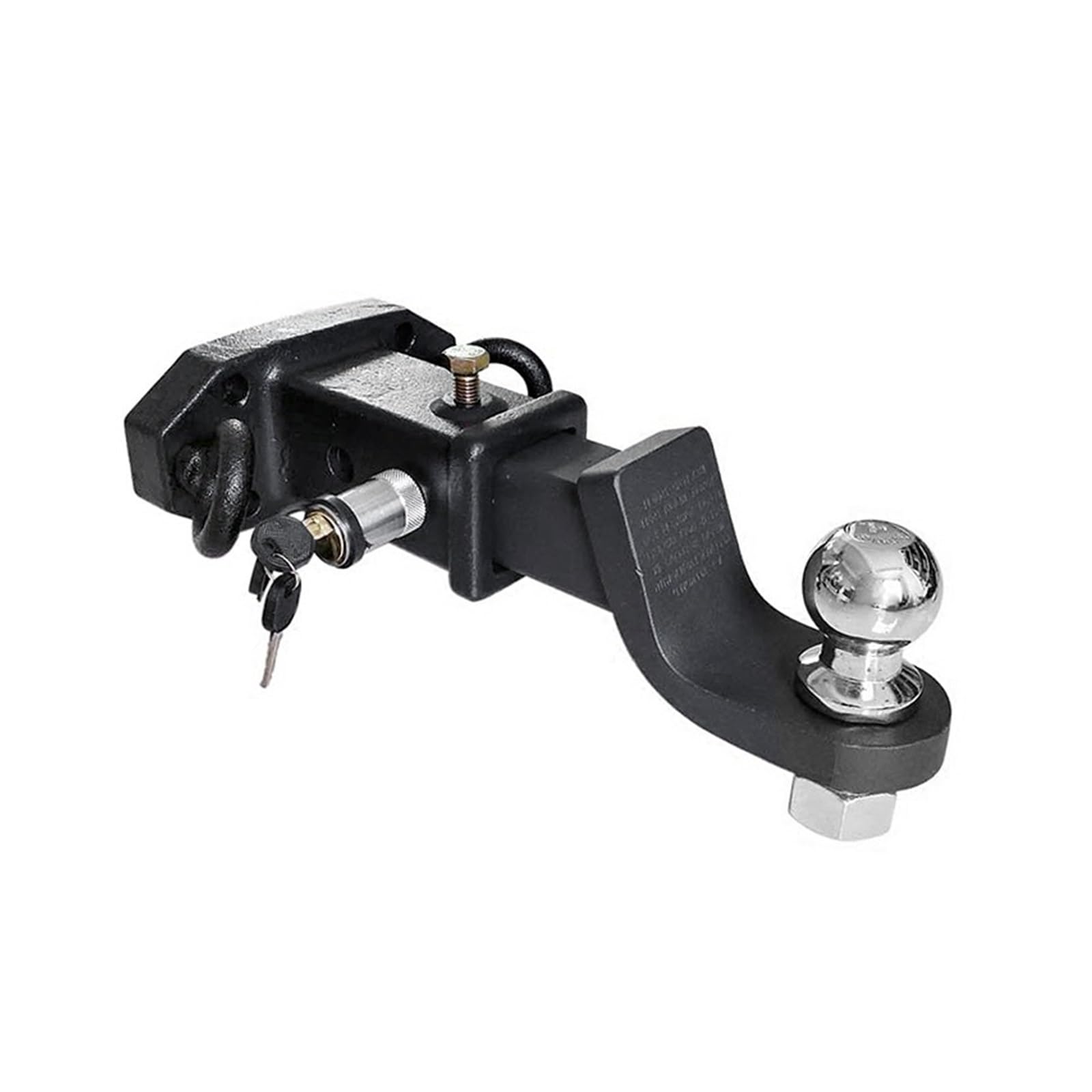 Anhängerkupplungen, Spezialzweck 2'' 50X50 Anhängerkupplungsempfänger-Set, Rohr for Anschrauben, Adapter, Anhängerteile, Wohnmobil-Zubehör, Wohnwagen(with 2 Inch Ball) von NGBFF