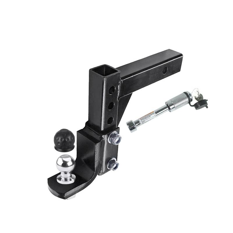 Anhängerkupplungen, Verstellbarer 4-stufiger Anhänger, 10-Zoll-Drop-Hitch-Kugelhalterung for 2-Zoll-Empfänger, Wohnmobil-Teile, Wohnmobil-Wohnwagen-Zubehör(Set with 2 Inch Ball) von NGBFF