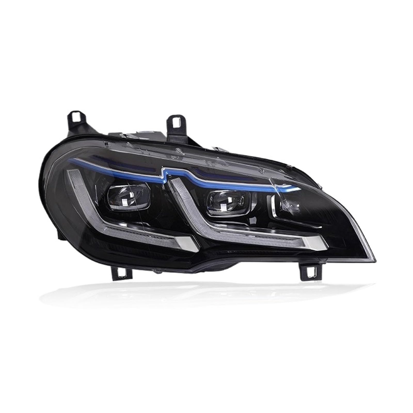 Auto-Scheinwerfer kompatibel for BMW X5 E70 2007–2013, Modifikation, LED-Linse, blaue Augenbraue, DRL-Blinker, Montage, Autozubehör Auto-Scheinwerfer kompatibel for BMW X5 E70 2007–2013, Modifikation, LED-Linse, blaue Augenbraue, DRL-Blinker, Montage, Autozubehör von NGFDSSBB