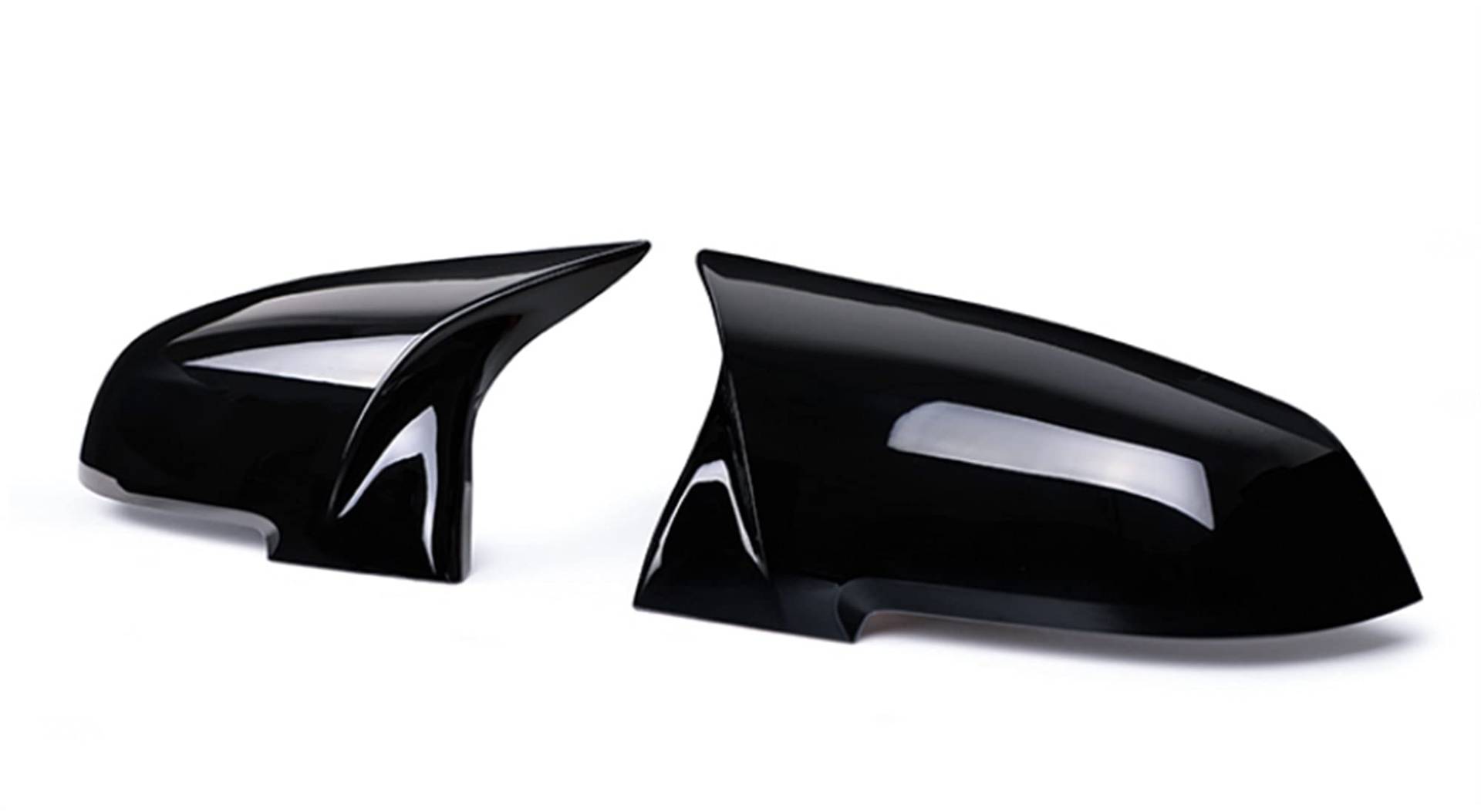 Seitenspiegel Abdeckung 2 Stück Rückspiegeldeckel Kappe Ruß fit gebrauch für BMW Serie 1 2 3 4 x M 220i 328i 420i F20 F21 F22 F23 F30 F32 F33 F36 X1 FlüGel Spiegel Abdeckung (Color : Bright black) von NGHSDO
