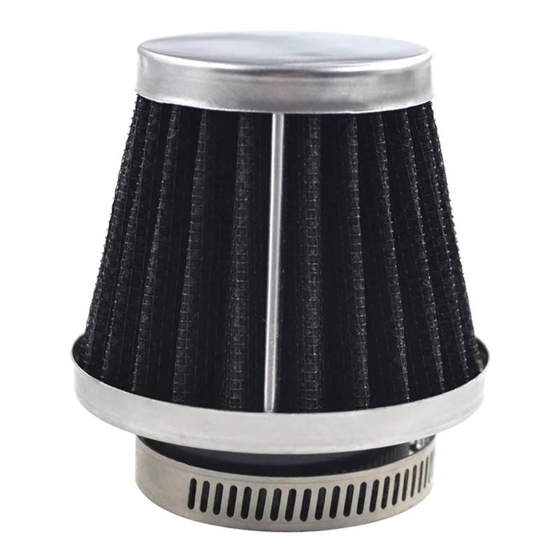 1 stück/3 stücke Motorrad 42mm Rot Schwarz Splitter Pilzkopf Luftfiltersystem Filter Ansaugreiniger Luftfilter Clamp On Cleaner(1Pc Black) von NGIRHGUE