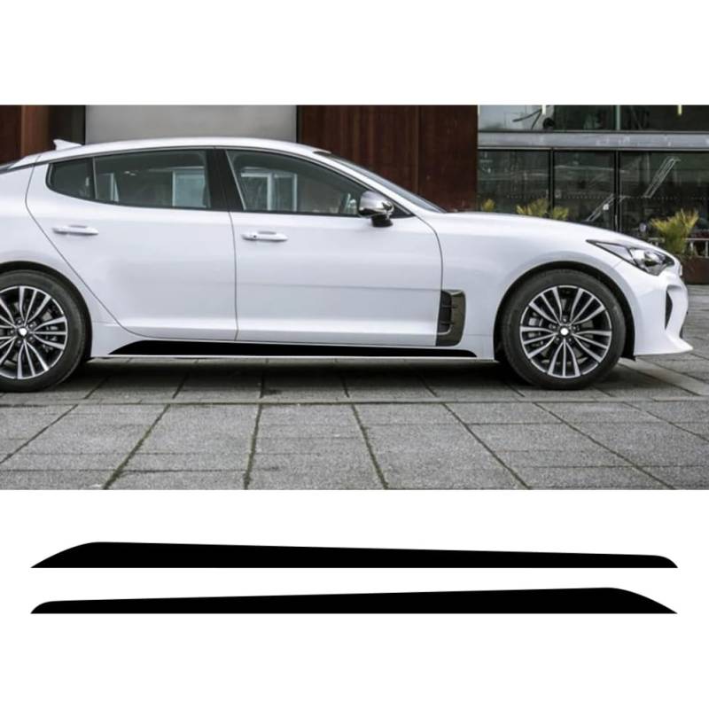 2 STÜCKE Autotür Lange Seitenstreifen Aufkleber, Für KIA Stinger GT Malaysia DIY Dekoration Autozubehör Vinyl Film Wrap Aufkleber von NGIRJKKLL
