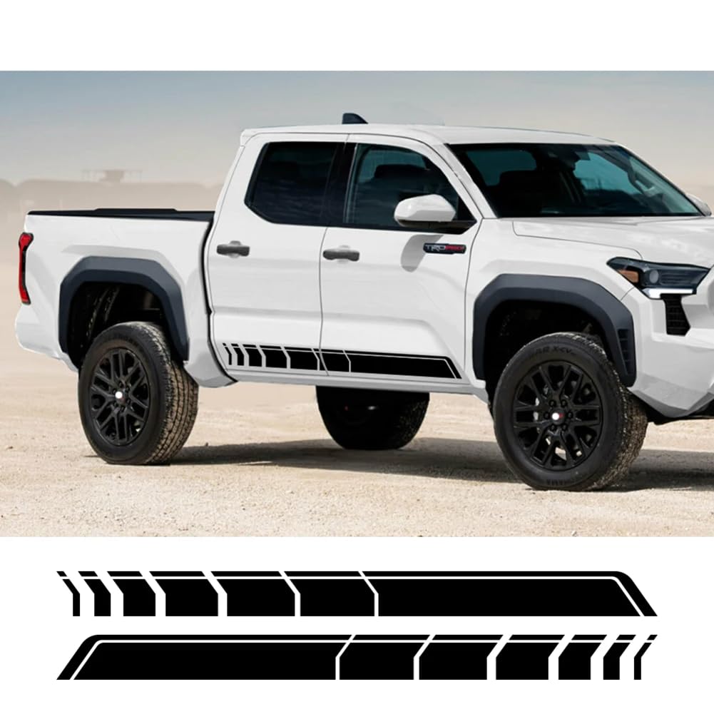 2 Stück Pickup Seitentürrock Autoaufkleber, Für T=oyota Tacoma SR GR 1995 2005 2015 Auto Styling Vinyl Film Aufkleber Autozubehör 2 Stück Pickup Seitentürrock Autoaufkleber, Für T=oyota Tacoma SR GR 1995 2005 2015 Auto Styling Vinyl Film Aufkleber Autozubehör von NGIRJKKLL