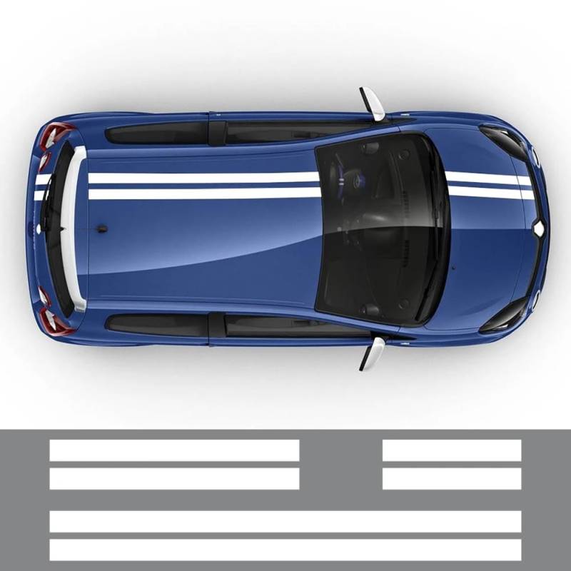 3 STÜCKE Motorhaubenaufkleber, Für R=enault Twingo DIY Tuning Zubehör Vinylfolie Hecktüraufkleber von NGIRJKKLL
