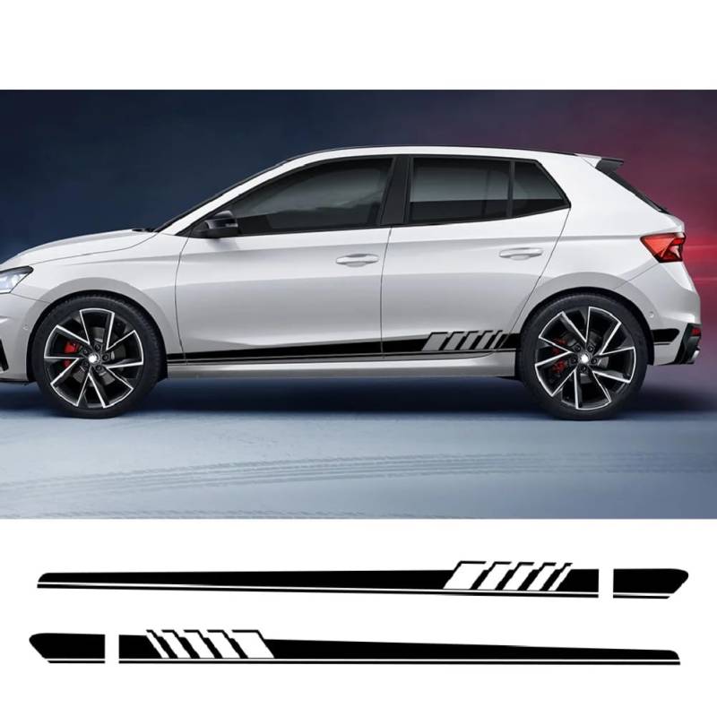 Autoseitige Vinylfolienaufkleber, für Skoda Octavia 2 3 A7 A5 VRS, Für Fabia 3 Rapid Superb 3 Kodiaq Scala Karoq Kamiq Tuning-Zubehör von NGIRJKKLL
