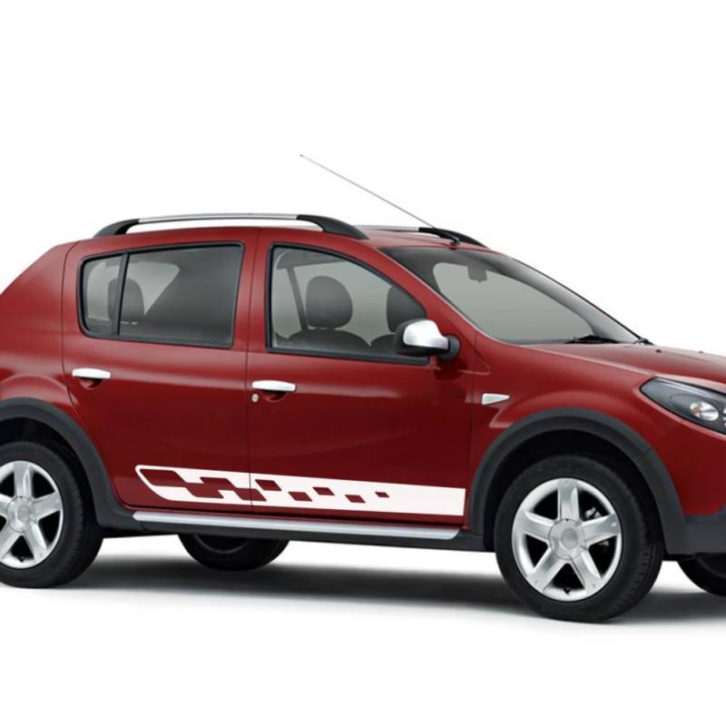 Autotür-Seitenaufkleber, DIY-Auto-Vinylfolie, Sportgrafiken, Styling-Aufkleber, Auto-Tuning-Zubehör, für R=enault Dacia Duster von NGIRJKKLL