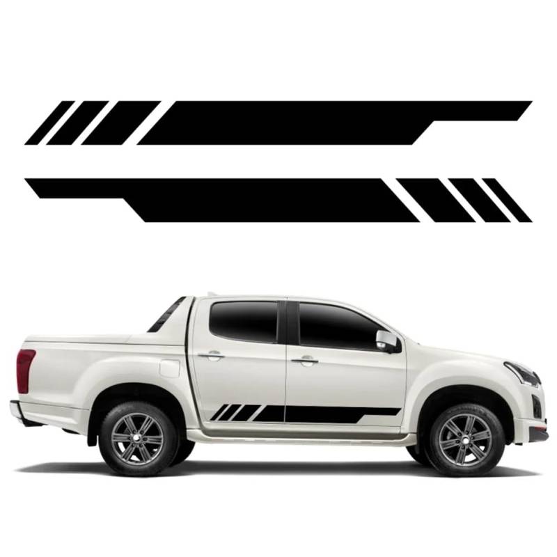 Universal Auto Seitentür Aufkleber Streifen Cool Style Pickup Truck Vinyl Film Aufkleber Auto Dekoration Zubehör Fit Truck SUV von NGIRJKKLL