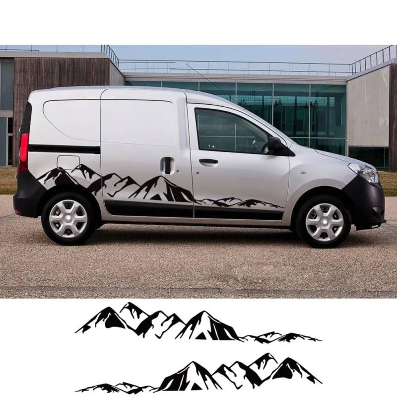 Van-Aufkleber, für R=enault Dacia Dokker Camper, Auto-DIY-Seitentürstreifen, Grafiken, Vinyl-Dekor, Aufkleber, Auto-Tuning-Zubehör von NGIRJKKLL