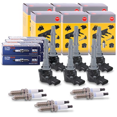 Ngk 6x Zündspule + 6x Zündkerze für Mercedes-Benz Ngk 6x Zündspule + 6x Zündkerze für Mercedes-Benz von NGK