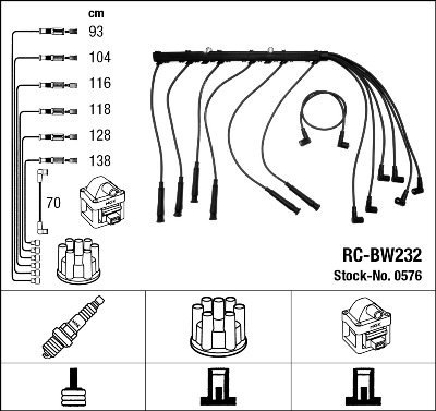 NGK 0576 Zündleitungssatz NGK 0576 Zündleitungssatz von NGK
