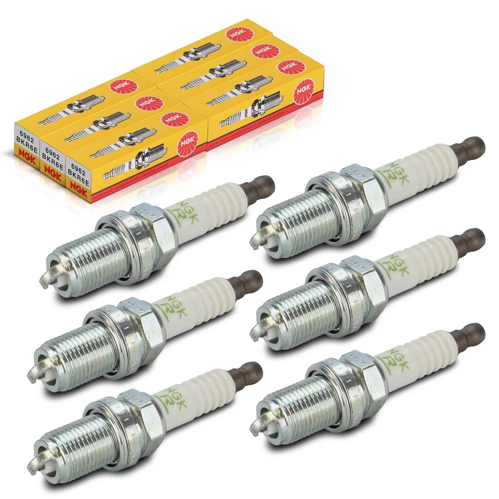 NGK 6X Original BKR6E Zündkerze Kompatibel mit A3 8P1 2.0L 2003-2008 Stratus JA 2.0L 1995-2001 Stratus Cabriolet JX 2.0L 1996-2001 Sandero 1.4L 1.6L 2008-2011 600 RH 2.0L 1994-1998 NGK 6X Original BKR6E Zündkerze Kompatibel mit A3 8P1 2.0L 2003-2008 Stratus JA 2.0L 1995-2001 Stratus Cabriolet JX 2.0L 1996-2001 Sandero 1.4L 1.6L 2008-2011 600 RH 2.0L 1994-1998 von NGK