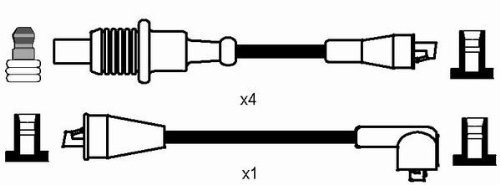 NGK 8182 Zündleitungssatz NGK 8182 Zündleitungssatz von NGK