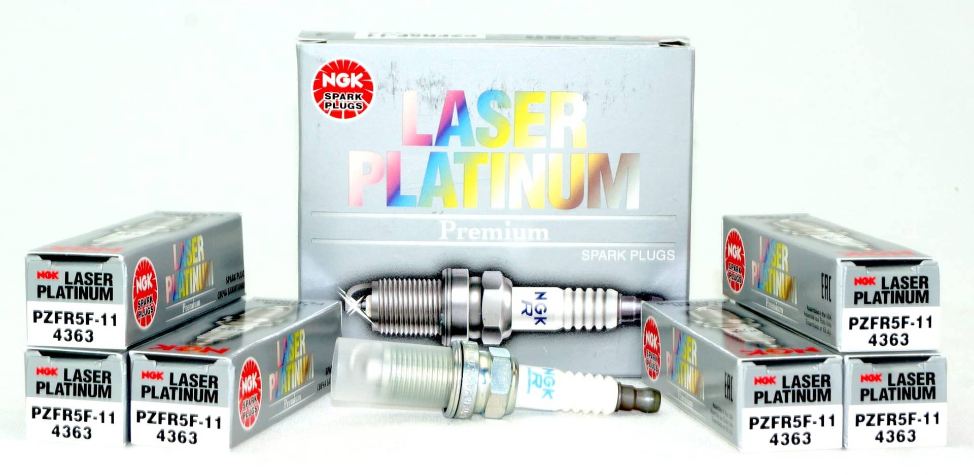 NGK Laser Platinum Spark Plug PZFR5F-11 (6 Pack) for MAZDA MX-6 LS 1993-1997 2.5L/2497cc von NGK