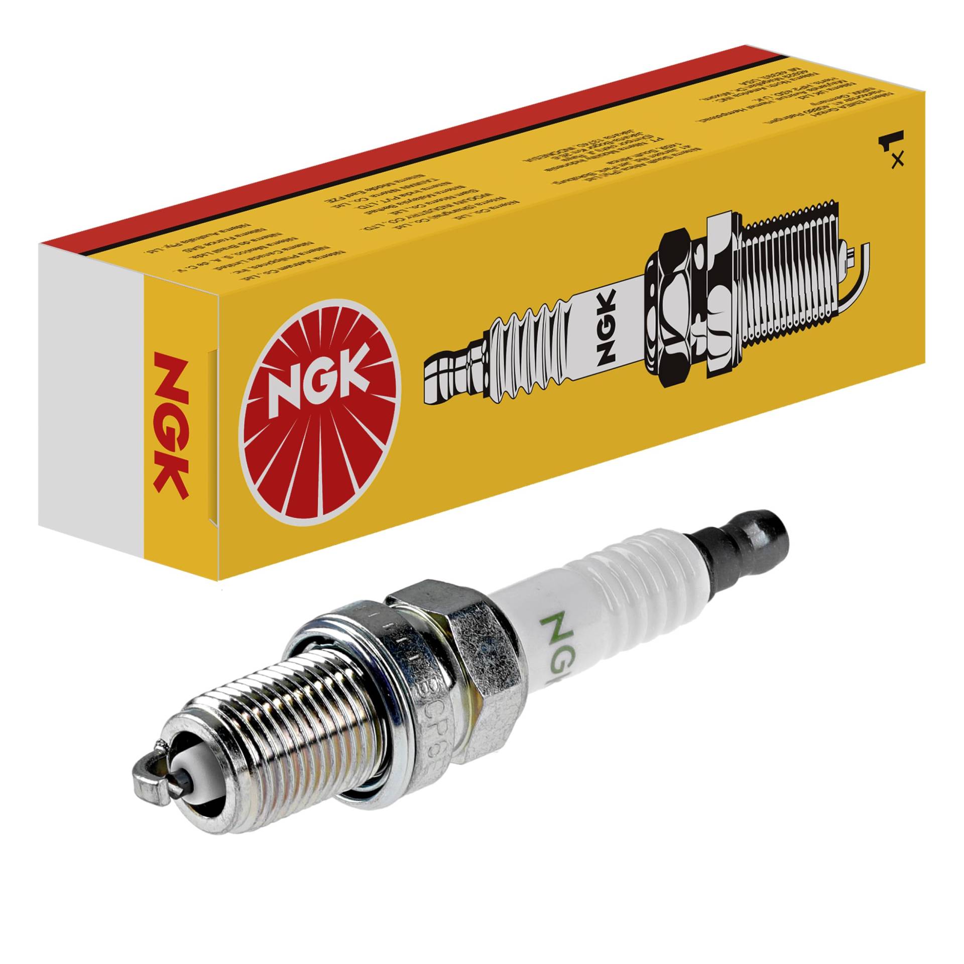 NGK Zündkerze CPR6EA-9S, 1582 | Yellow Box | 1 Stück, Metall NGK Zündkerze CPR6EA-9S, 1582 | Yellow Box | 1 Stück, Metall von NGK