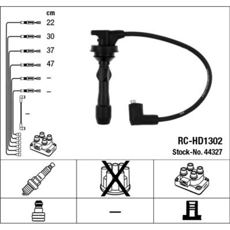 NGK Z?ndleitungssatz Hyundai i10 i20 Kia Picanto Rio III 1.2 1.25CVVT von NGK