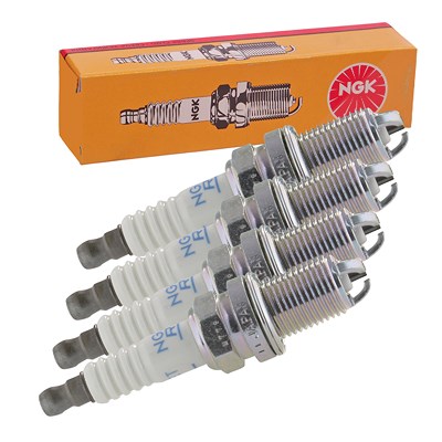 Ngk 4x Zündkerze [Hersteller-Nr. 7553] für Audi, Mercedes-Benz, Skoda, VW von NGK