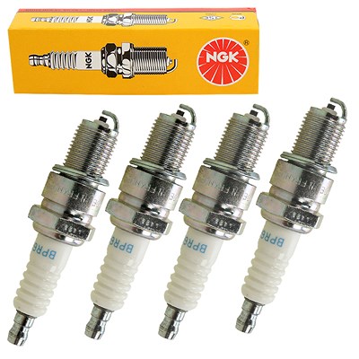 Ngk 4x Zündkerze [Hersteller-Nr. 7822] für Austin, Autobianchi, Bedford, Chevrolet, Chrysler, Daewoo, Daihatsu, Fiat, Ford, Honda, Innocenti, Isuzu, K von NGK